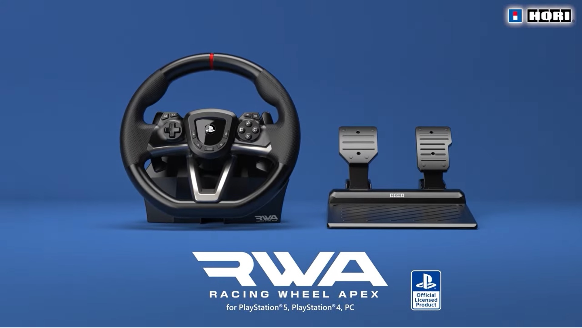  HORI Racing Wheel Apex for Playstation 5, PlayStation 4 and PC  - Officially Licensed by Sony - Compatible with Gran Turismo 7 : Videojuegos
