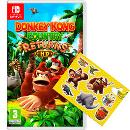 DONKEY KONG COUNTRY RETURNS HD SWITCH + PEGATINAS CON LA RESERVA